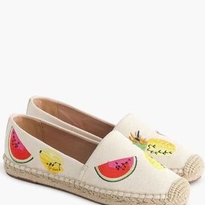 Jcrew canvas espadrilles